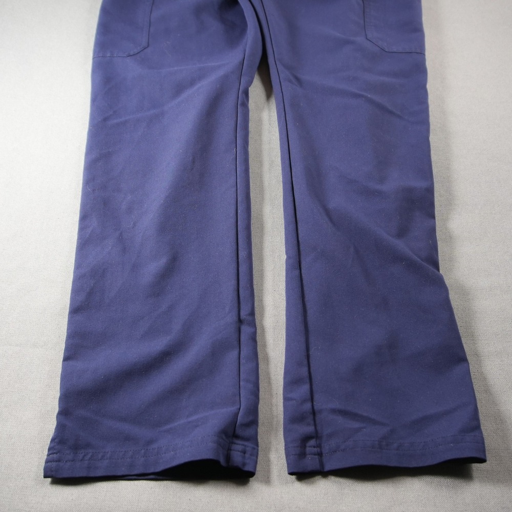 FIGS Straight Leg Skinny Drawstring Cargo Women Scrub Pants M Blue Medical - Picture 9 of 13